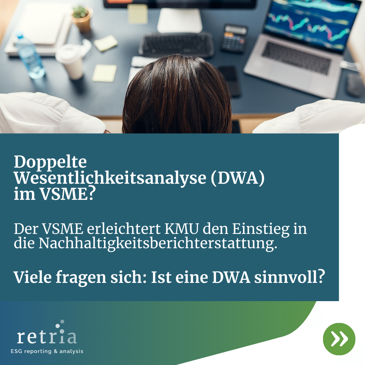 Titelbild zur doppelten Wesentlichkeitsanalyse im VSME: Einstieg in die Nachhaltigkeitsberichterstattung für KMU